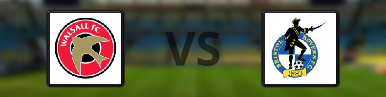 Walsall - Bristol Rovers odds, speltips, resultat i League Two