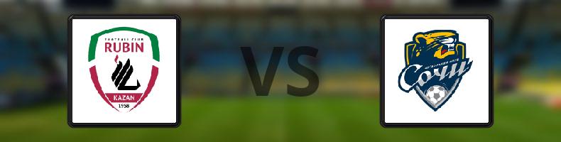 Rubin Kazan - PFC Sotji odds, speltips, resultat i Ryska Premier League