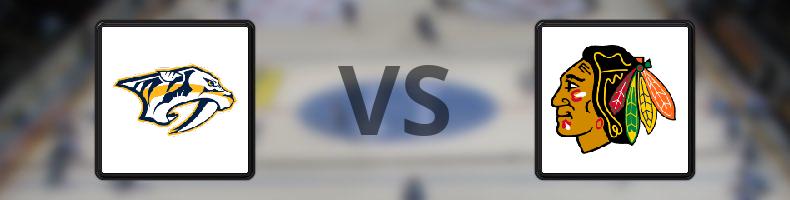 Nashville Predators - Chicago Blackhawks odds, speltips, resultat i NHL