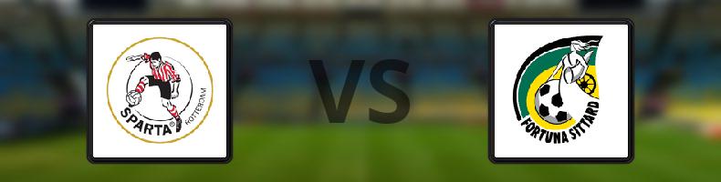 Sparta Rotterdam - Fortuna Sittard odds, speltips, resultat i Eredivisie