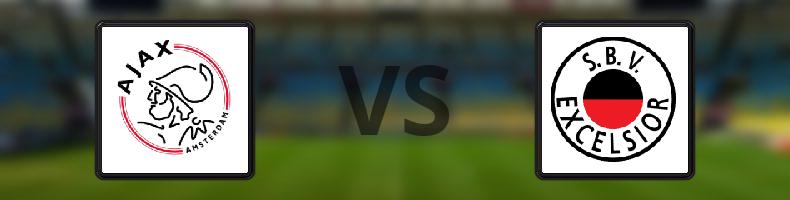 Ajax - Excelsior odds, speltips, resultat i Eredivisie