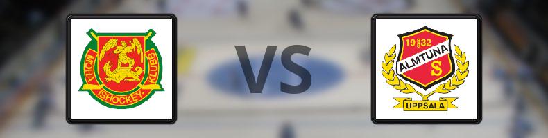 Mora - Almtuna odds, speltips, resultat i HockeyAllsvenskan
