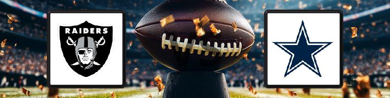 Oakland Raiders - Dallas Cowboys odds, speltips, resultat i NFL
