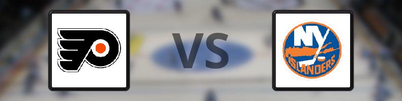 Philadelphia Flyers - New York Islanders odds, speltips, resultat i NHL