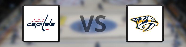 Washington Capitals - Nashville Predators odds, speltips, resultat i NHL
