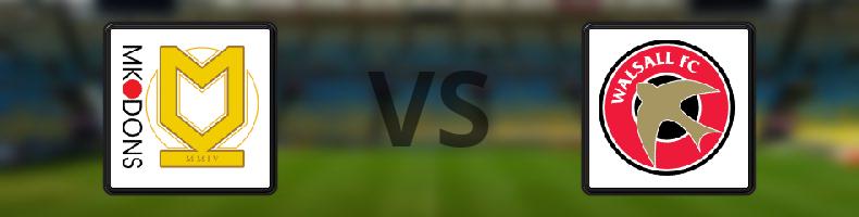 Milton Keynes Dons - Walsall odds, speltips, resultat i League Two