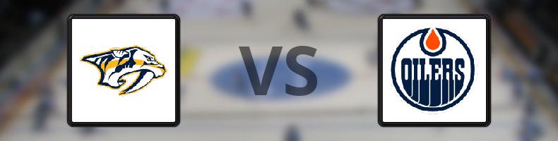 Nashville Predators - Edmonton Oilers odds, speltips, resultat i NHL