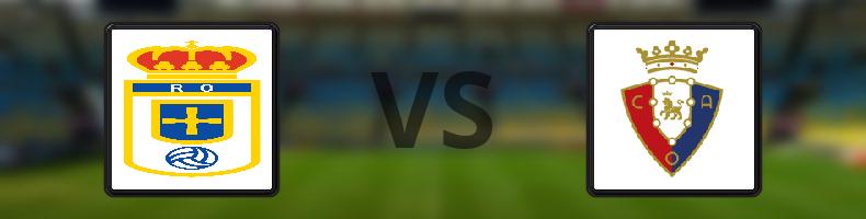 Real Oviedo - Osasuna odds, speltips, resultat i La Liga
