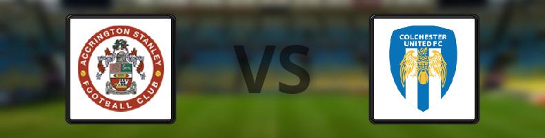 Accrington Stanley - Colchester odds, speltips, resultat i League Two