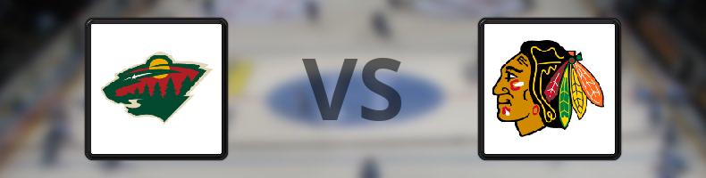 Minnesota Wild - Chicago Blackhawks odds, speltips, resultat i NHL