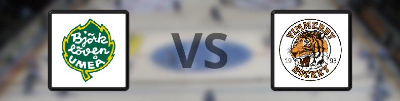 Björklöven - Vimmerby HC odds, speltips, resultat i HockeyAllsvenskan