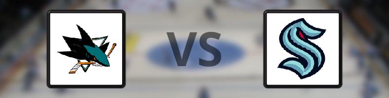 San José Sharks - Seattle Kraken odds, speltips, resultat i NHL