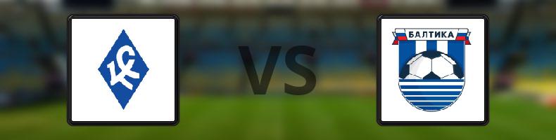 Kriliya Sovietov - Baltika odds, speltips, resultat i Ryska Premier League