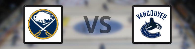 Buffalo Sabres - Vancouver Canucks odds, speltips, resultat i NHL