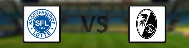 Sportfreunde Lotte - Freiburg odds, speltips, resultat i Tyska cupen