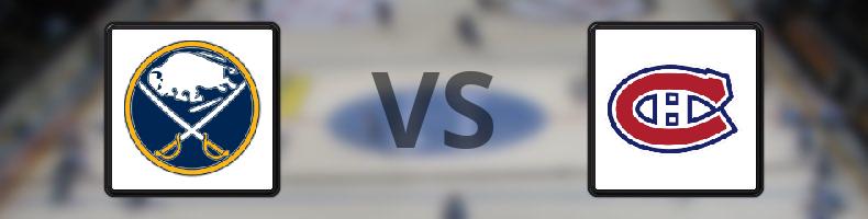 Buffalo Sabres - Montreal Canadiens odds, speltips, resultat i NHL