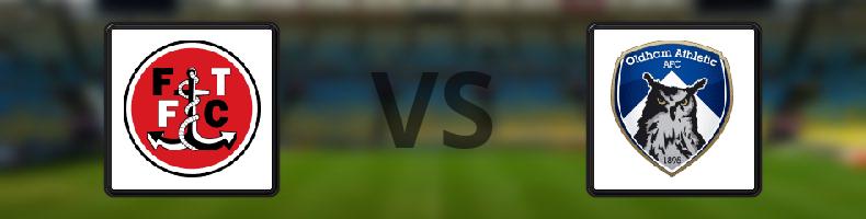 Fleetwood Town - Oldham odds, speltips, resultat i League Two