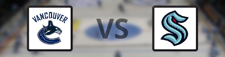 Vancouver Canucks - Seattle Kraken odds, speltips, resultat i NHL