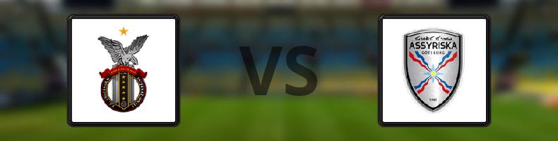 FC Stockholm Internazionale - Assyriska odds, speltips, resultat i Division 1