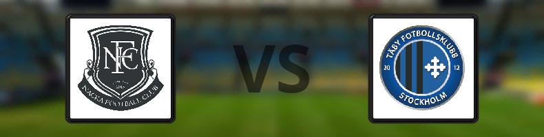 Nacka FF - Täby IS odds, speltips, resultat i Division 2