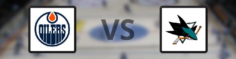Edmonton Oilers - San José Sharks odds, speltips, resultat i NHL
