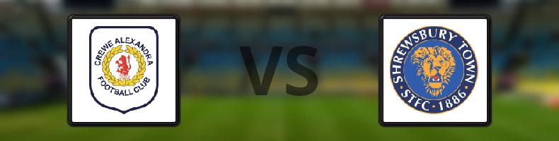 Crewe - Shrewsbury odds, speltips, resultat i League Two