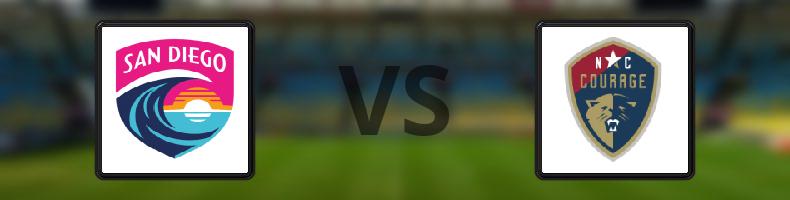 San Diego Wave FC - North Carolina Courage odds, speltips, resultat i NWSL