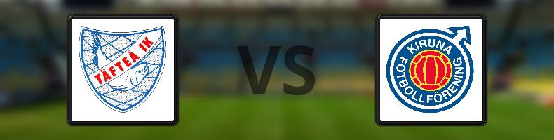 Täfteå IK - Kiruna FF odds, speltips, resultat i Division 2