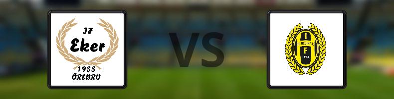 IF Eker Örebro - Huddinge IF odds, speltips, resultat i Division 2