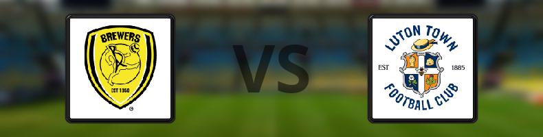 Burton Albion - Luton odds, speltips, resultat i League One