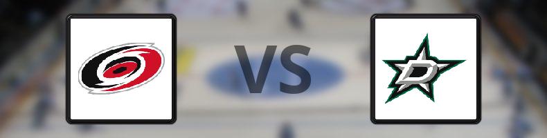 Carolina Hurricanes - Dallas Stars odds, speltips, resultat i NHL