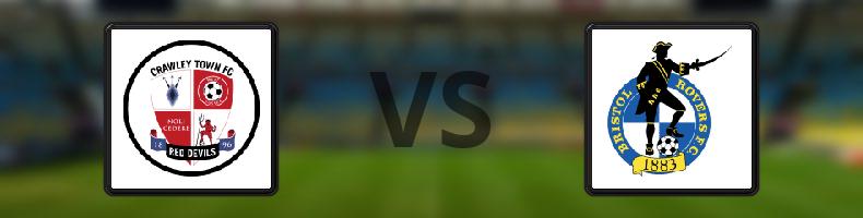 Crawley - Bristol Rovers odds, speltips, resultat i League Two