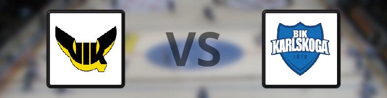 Västerås - BIK Karlskoga odds, speltips, resultat i HockeyAllsvenskan