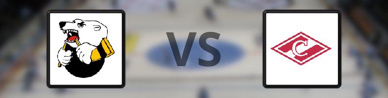 Traktor Chelyabinsk - Spartak Moskva odds, speltips, resultat i KHL