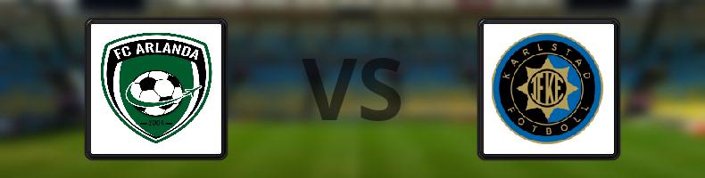 FC Arlanda - IF Karlstad Fotboll odds, speltips, resultat i Division 1