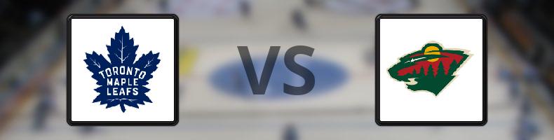 Toronto Maple Leafs - Minnesota Wild odds, speltips, resultat i NHL