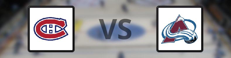 Montreal Canadiens - Colorado Avalanche odds, speltips, resultat i NHL