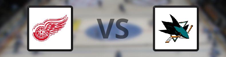 Detroit Red Wings - San José Sharks odds, speltips, resultat i NHL