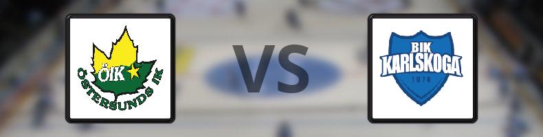 Östersunds IK - BIK Karlskoga odds, speltips, resultat i HockeyAllsvenskan