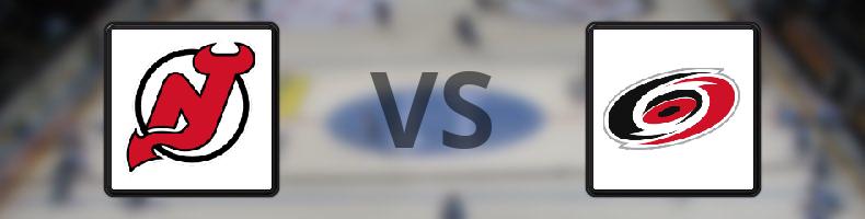 New Jersey Devils - Carolina Hurricanes odds, speltips, resultat i NHL