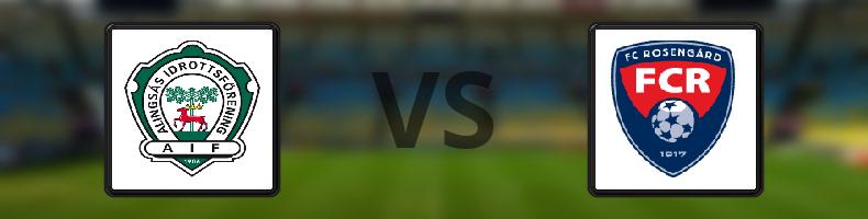 Alingsås IF - FC Rosengård odds, speltips, resultat i Damallsvenskan