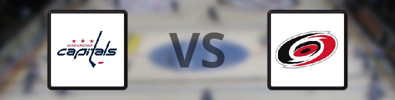 Washington Capitals - Carolina Hurricanes odds, speltips, resultat i NHL