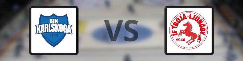 BIK Karlskoga - Troja/Ljungby odds, speltips, resultat i HockeyAllsvenskan