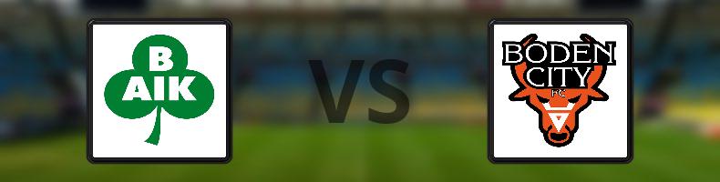 Bergnäsets AIK - Boden City FC odds, speltips, resultat i Division 2