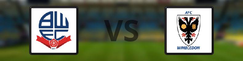 Bolton - AFC Wimbledon odds, speltips, resultat i League One