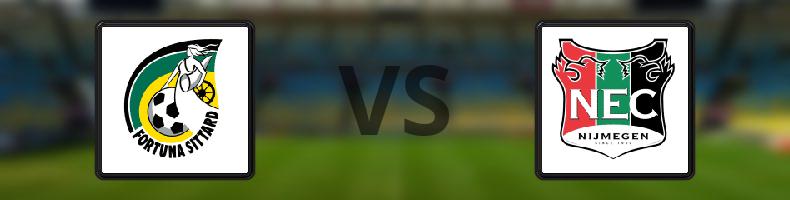 Fortuna Sittard - NEC Nijmegen odds, speltips, resultat i Eredivisie