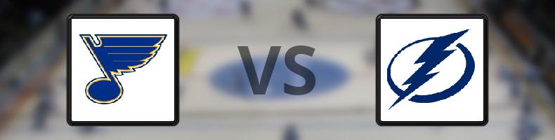 St Louis Blues - Tampa Bay Lightning odds, speltips, resultat i NHL