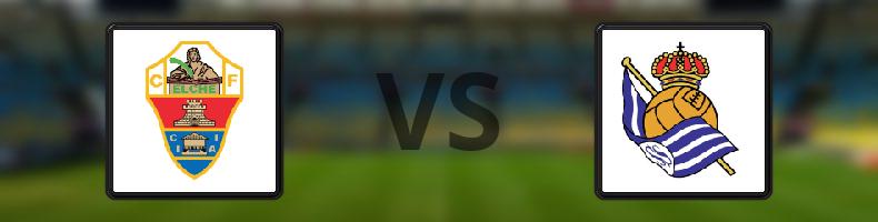 Elche - Real Sociedad odds, speltips, resultat i La Liga