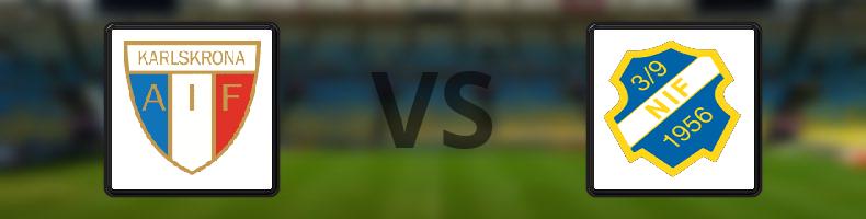 FK Karlskrona - Nosaby IF odds, speltips, resultat i Division 2