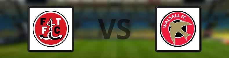 Fleetwood Town - Walsall odds, speltips, resultat i League Two